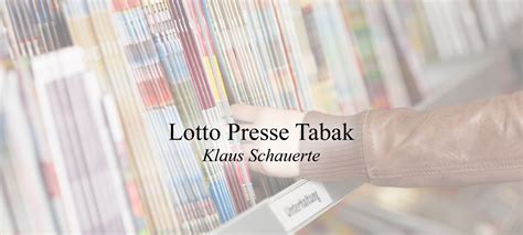 LOTTO TABAK PRESSE 